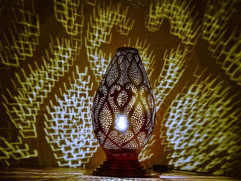 Shadowcast Moroccan Lanterns in Solid Brass, Range of Designs