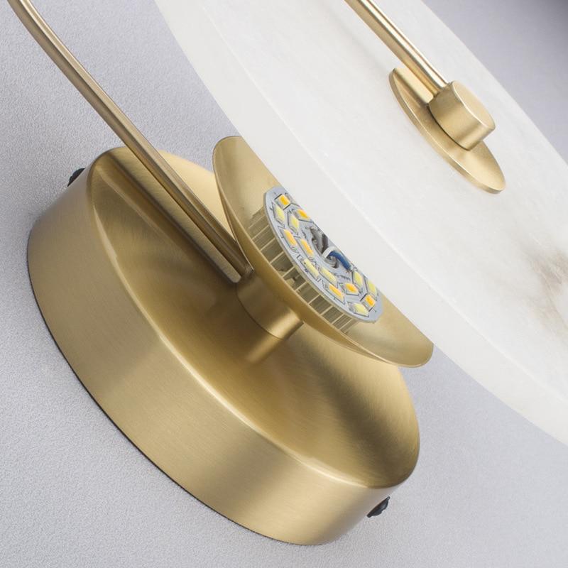 Lalula Marble Circular Wall Lamp in Elegant Colors and Sizes