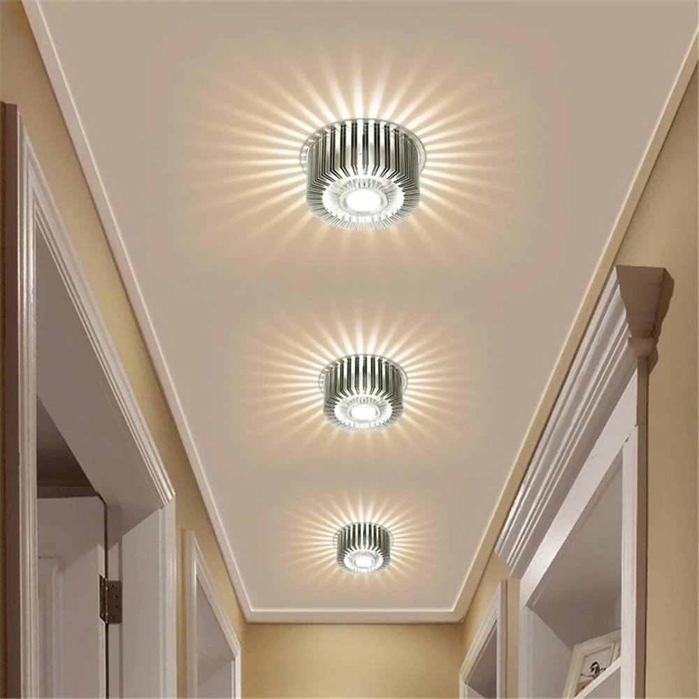 Lampa ścienna Werner Sunflower z aluminium i kryształu