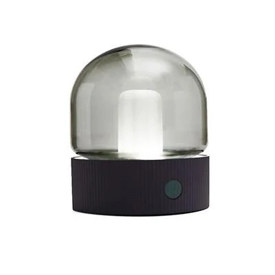 Asher Glas Kuppel Bordlampe med Én-Knaps Dæmpning og Sleep Timer