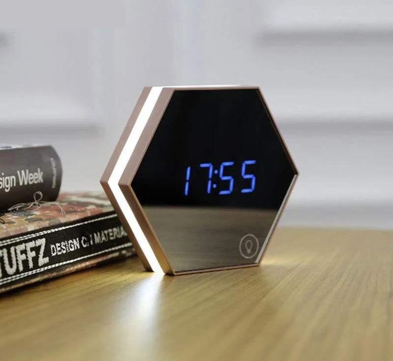 Speculo Multi-Function Alarm Clock with Mirror and LED Light