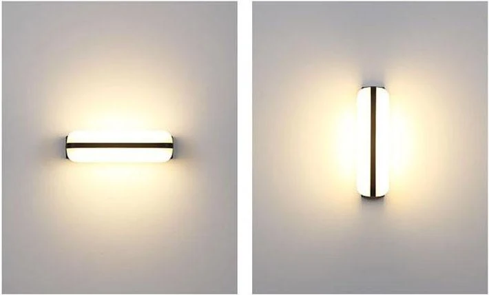 Aplique de Parede LED Exterior Impermeável Mondo em Alumínio e Acrílico