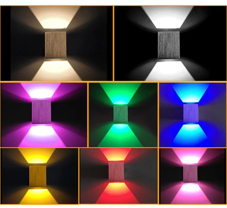 Modern LED Cube Box Wall Lamp in Aluminum for Sleek Wall Lighting