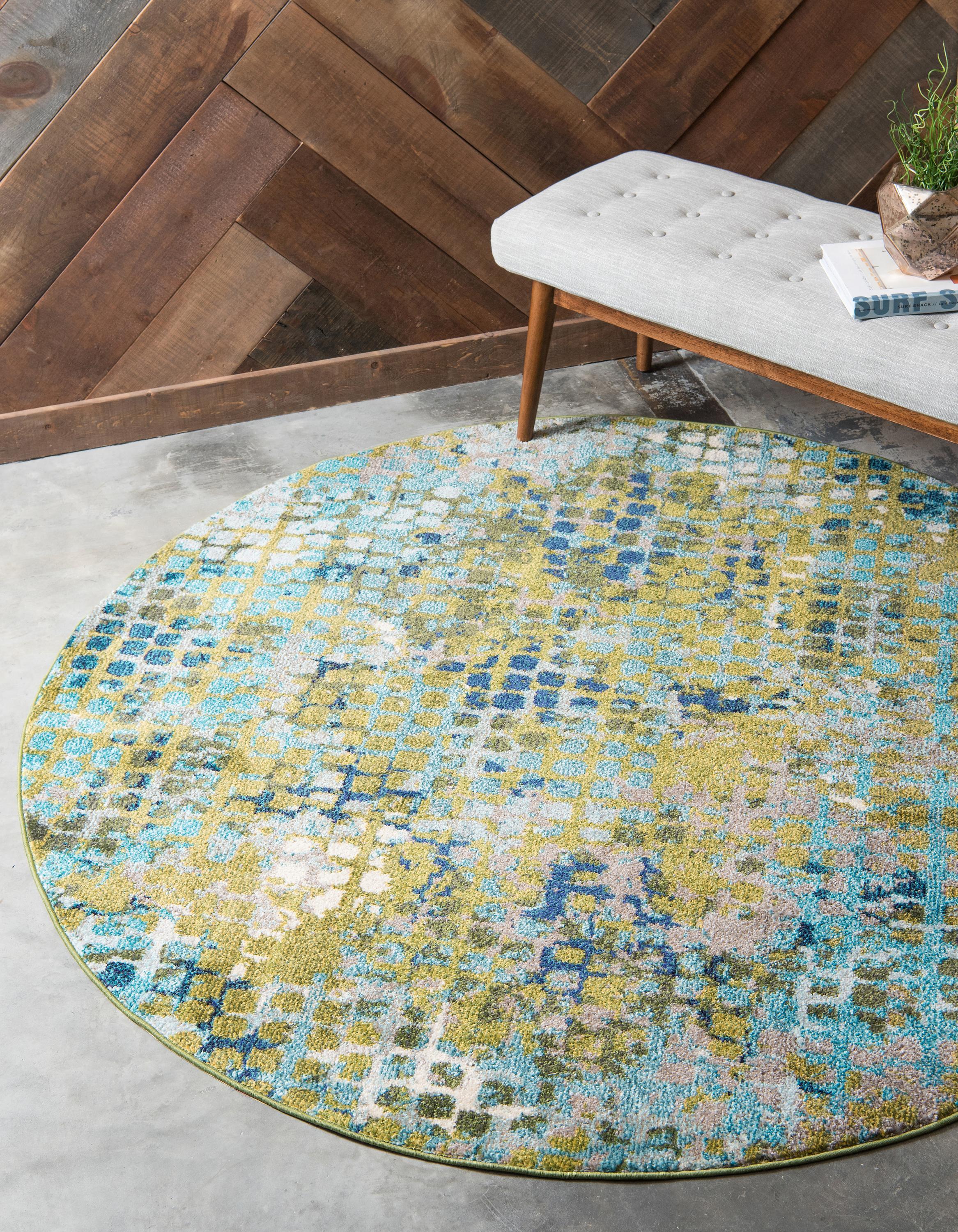 Franco Modern Circle Pattern Rug from Unique Loom