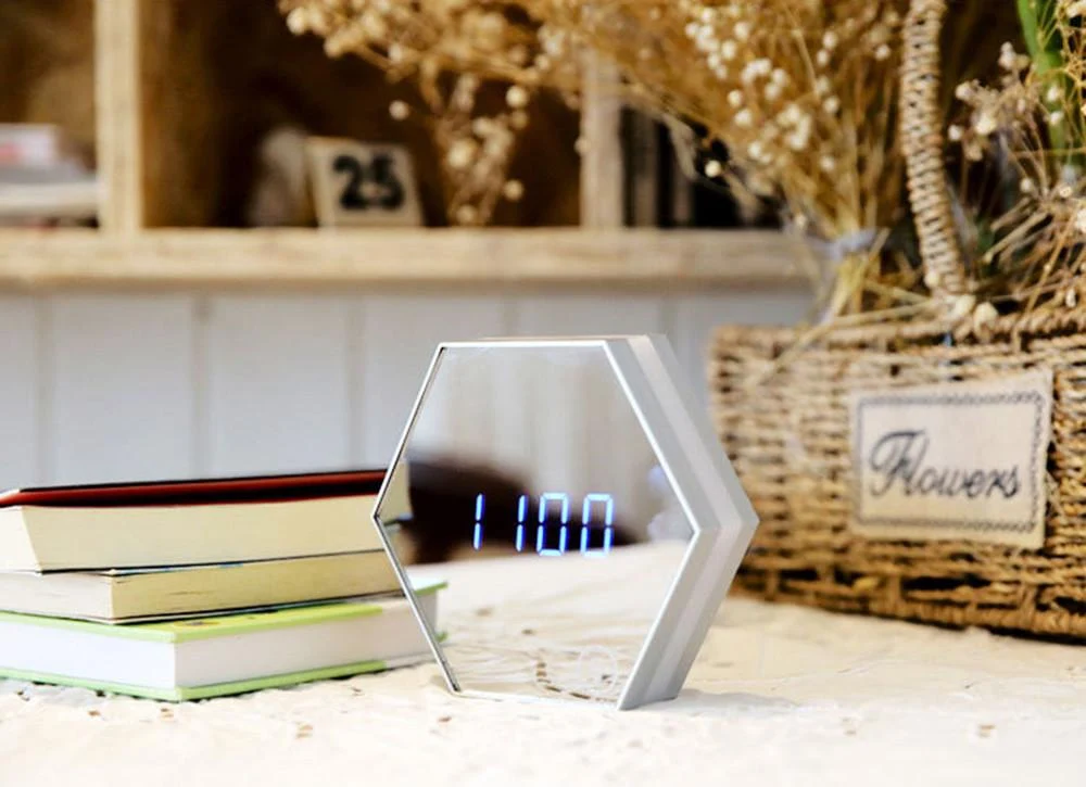 Speculo Multi-Function Alarm Clock with Mirror and LED Light