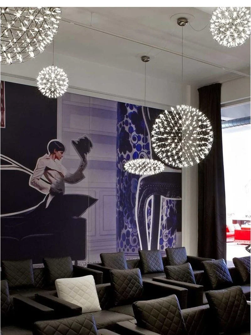 Wisząca lampa LED Orbital ze stali nierdzewnej do każdego pomieszczenia