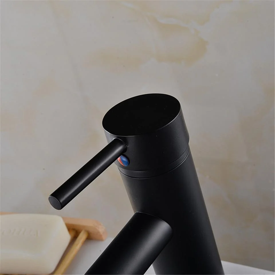 Black Matte Finish Stainless Steel Faucet, Single Handle Contemporary