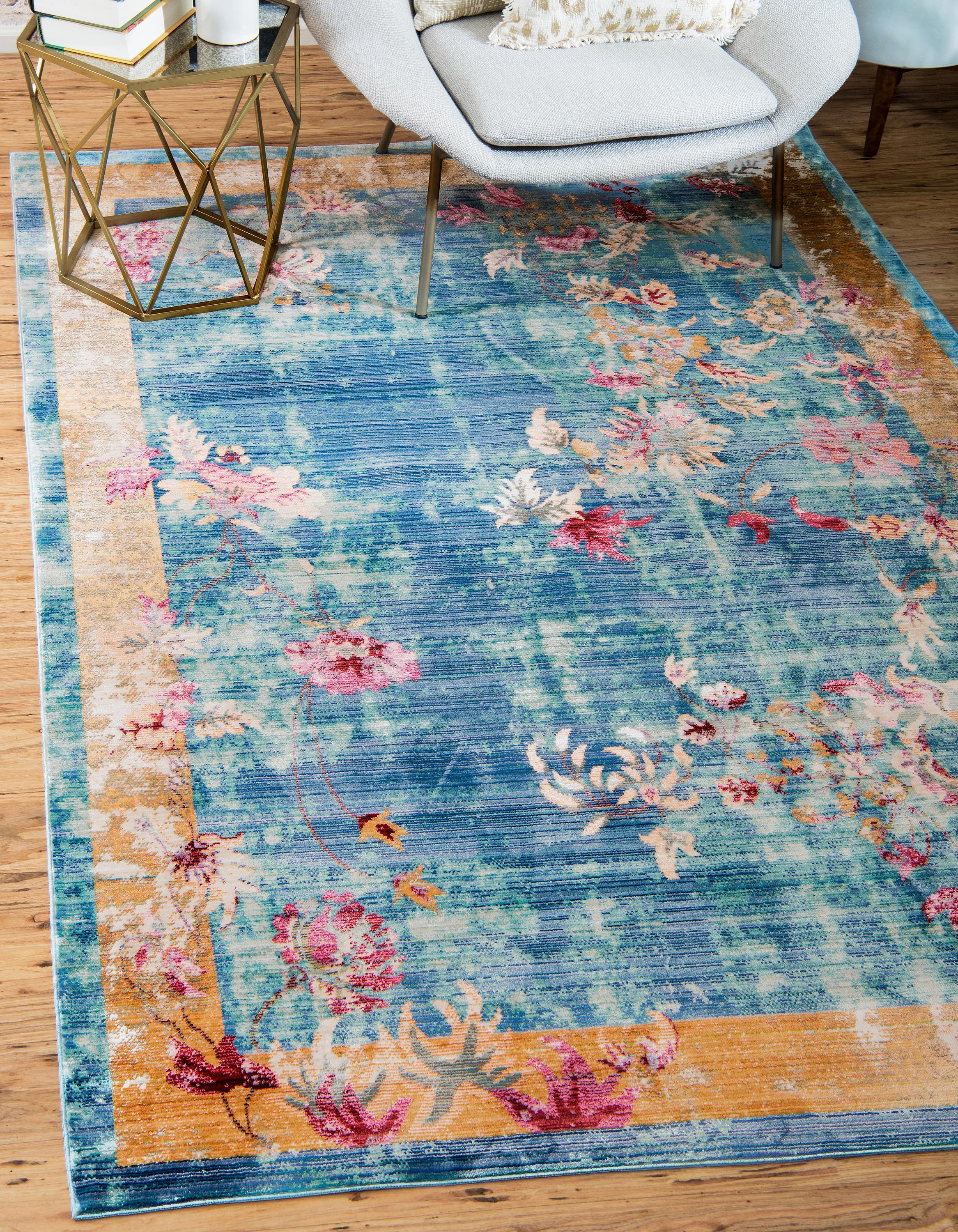 Johan Vintage Floral Rug for Home or Office by Unique Loom