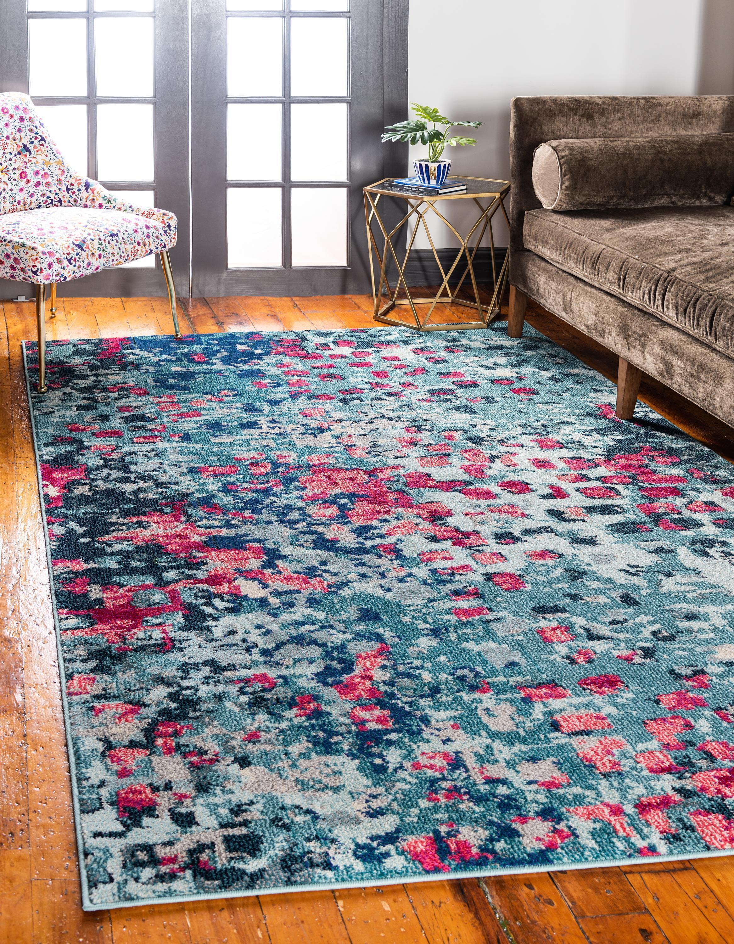 Alfombra moderna con patrón de color Blaise para hogar u oficina