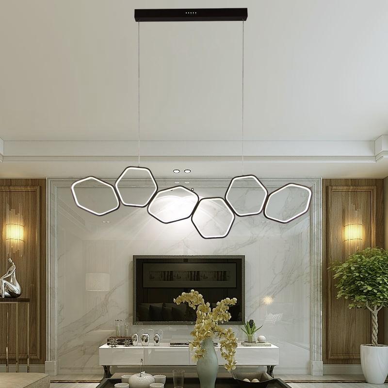 Lustre Geométrico LED Art Deco Jocasta em Acrílico