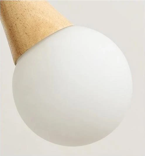 Bryton 鐵木玻璃 LED 吊燈 家用或餐廳適用