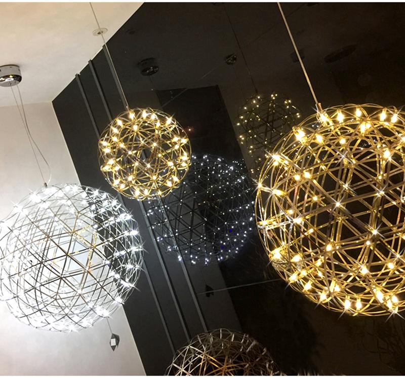Wisząca lampa LED Orbital ze stali nierdzewnej do każdego pomieszczenia