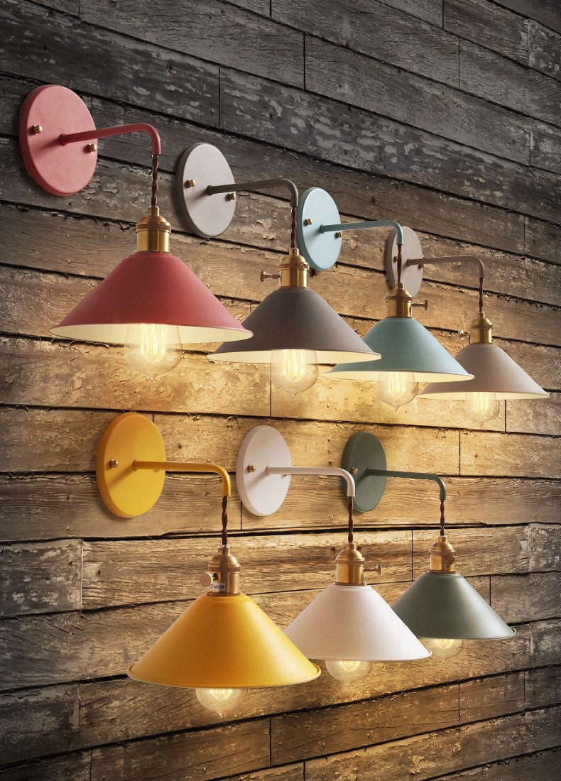 Linus - Aplique de Parede Vintage Galvanizado