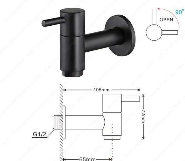 Torneira de Parede para Banheiro Linus Chrome com Alavanca Única