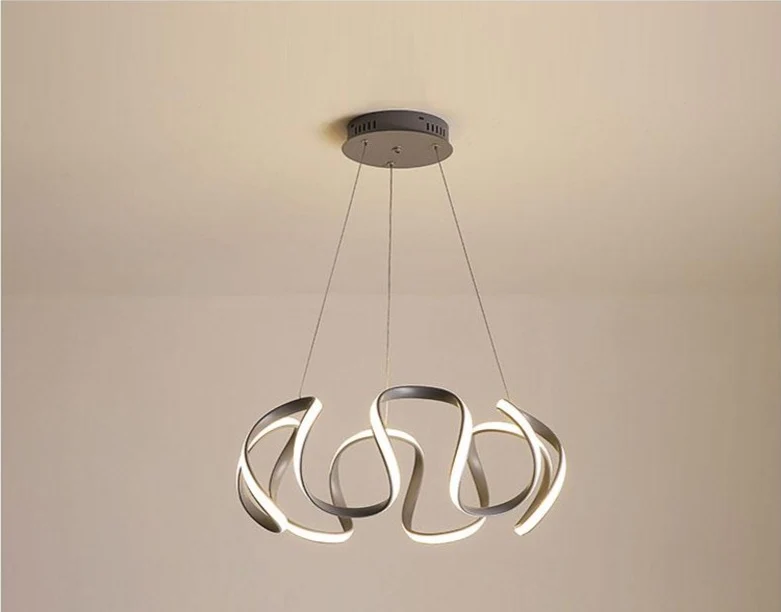 Lustre Moderno Rocco Abstrato com Cabo Ajustável