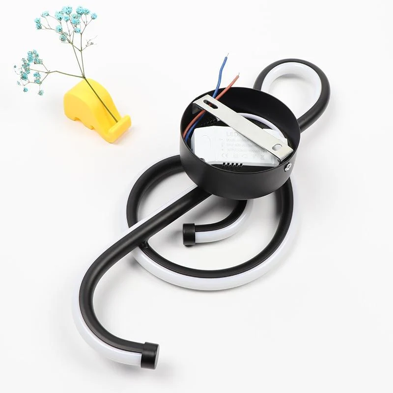 LED-vägglampa i aluminium med musiknot