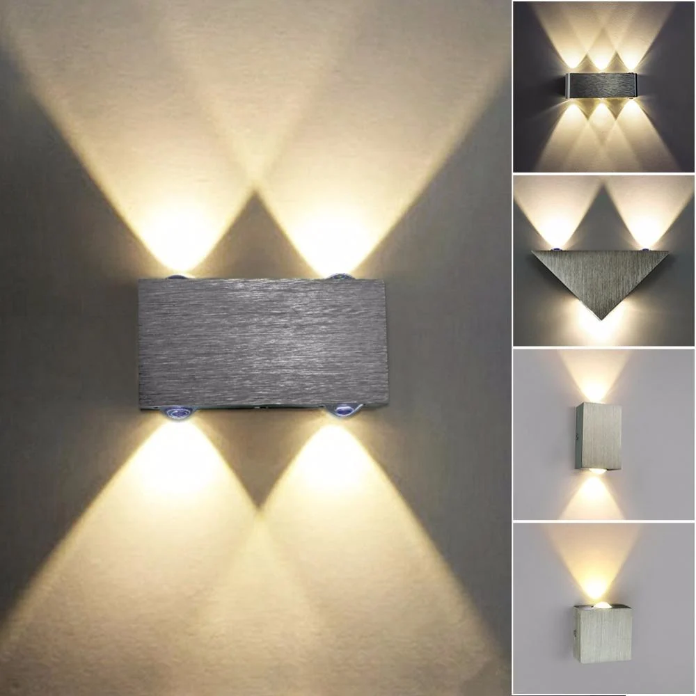 Modern LED Cube Box Wall Lamp in Aluminum for Sleek Wall Lighting