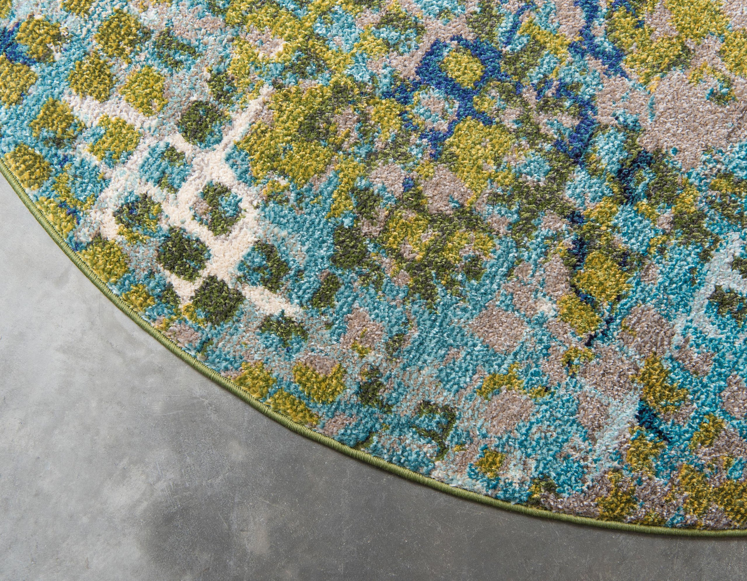 Franco Modern Circle Pattern Rug from Unique Loom