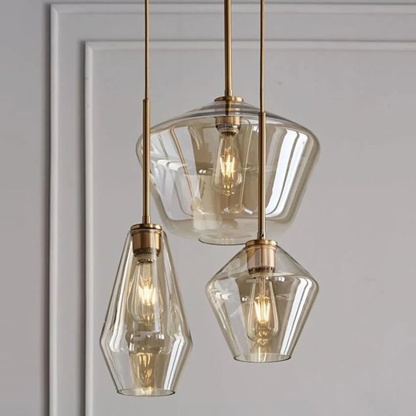 Meriall Ophængs Glas Pendellampe til Hjem, Studio og Restaurant Rum