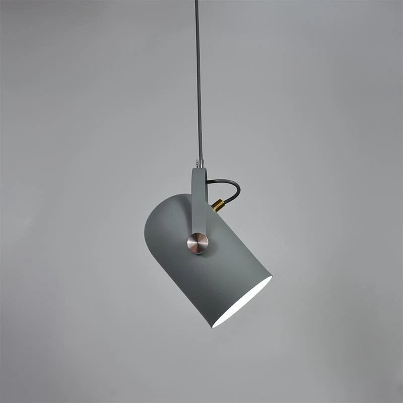 Nowoczesna skandynawska lampa wisząca ze stopu aluminium, regulowana linka