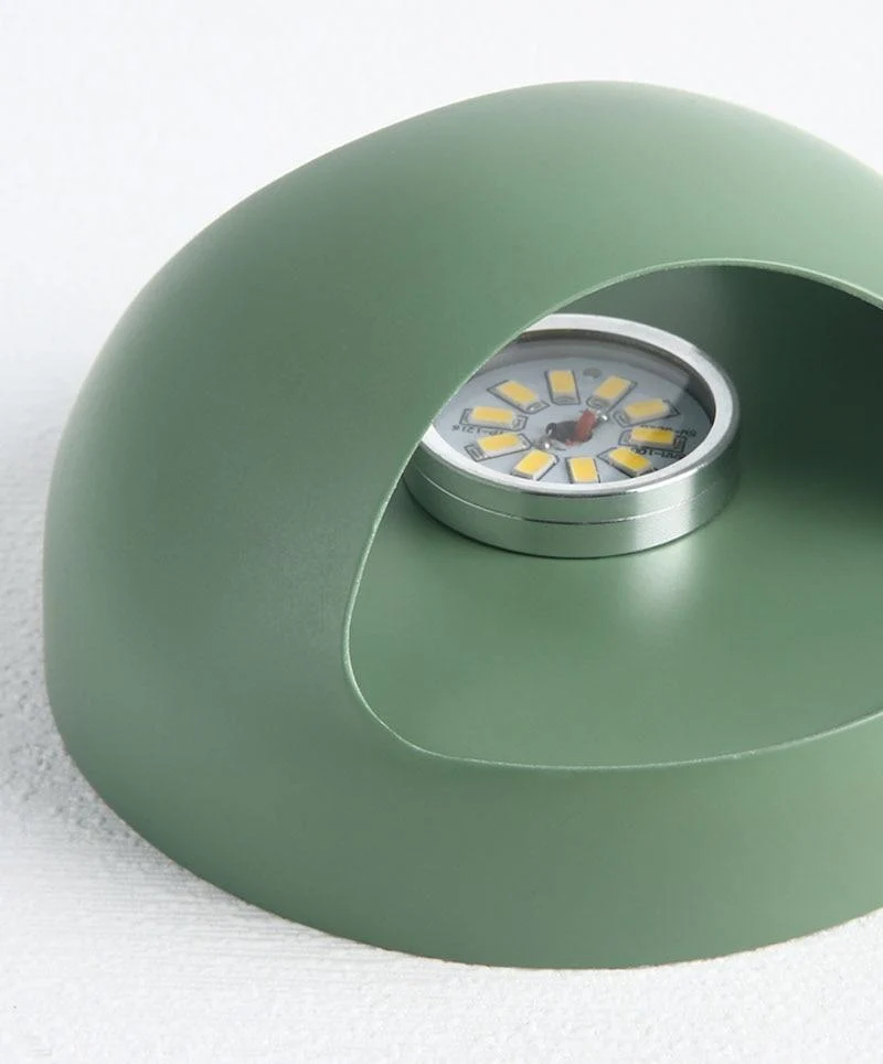 Lámpara circular nórdica moderna de rebote de luz Acacia en blanco cálido