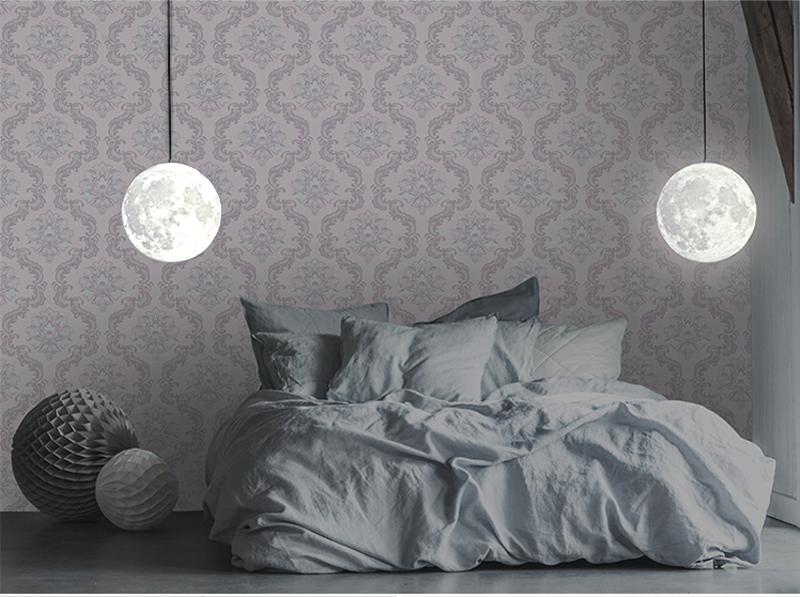 Full Moon 3D Hanging Lamp with 39.4 Inch Cable