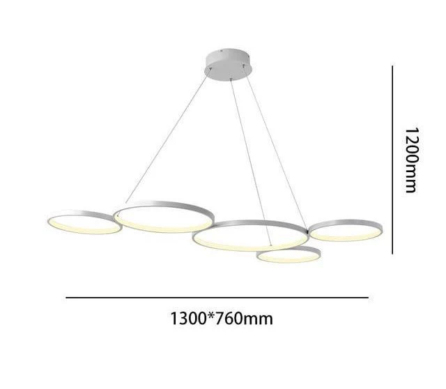 Gleam minimalistinen art deco -riippuvalo akryylia, alumiinia ja ruostumatonta terästä