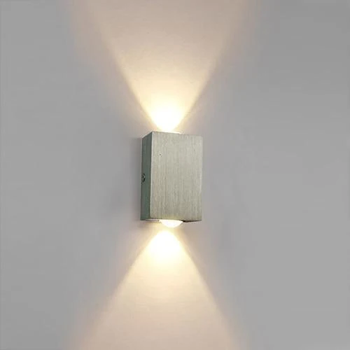 Modern LED Cube Box Wall Lamp in Aluminum for Sleek Wall Lighting