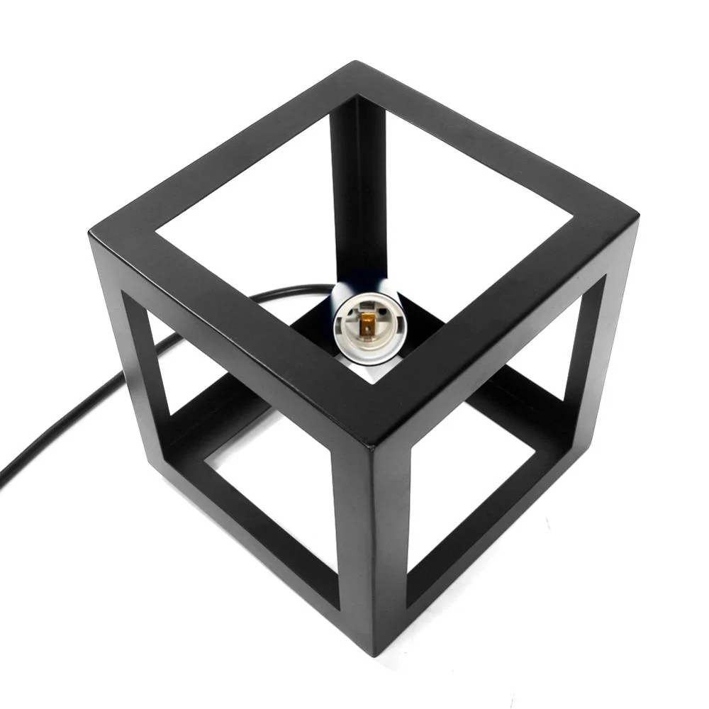 Lâmpada Pendente Cubo Geométrico Nórdico Moderno Caerus em Metal
