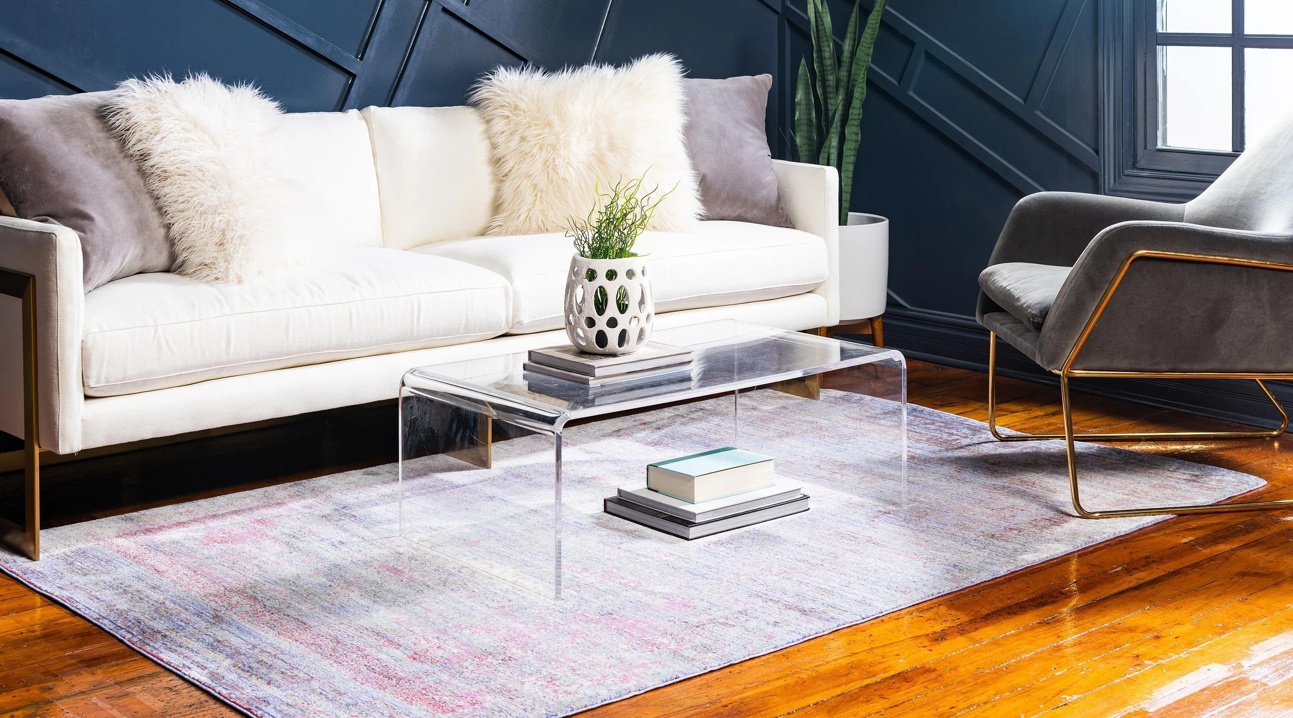 Zaire Violet Gradient Blend Rug for Home or Office