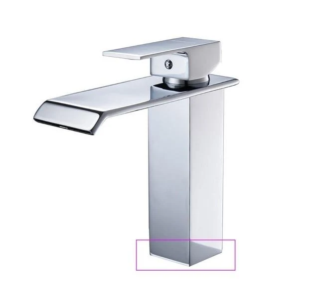 Luxury Brass Vanity Faucet with Single Handle Deck Mount