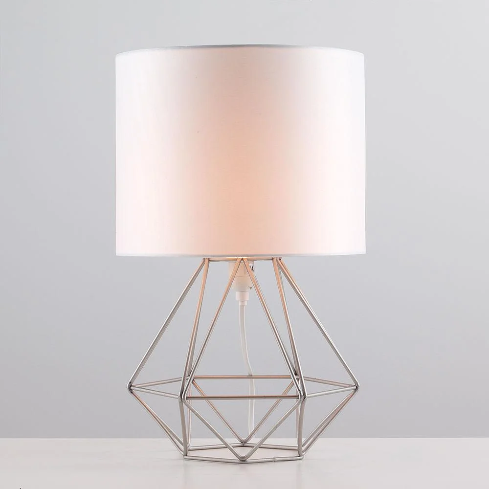 Duka Geometric Frame Lamp in Alloy Metal and Aluminum