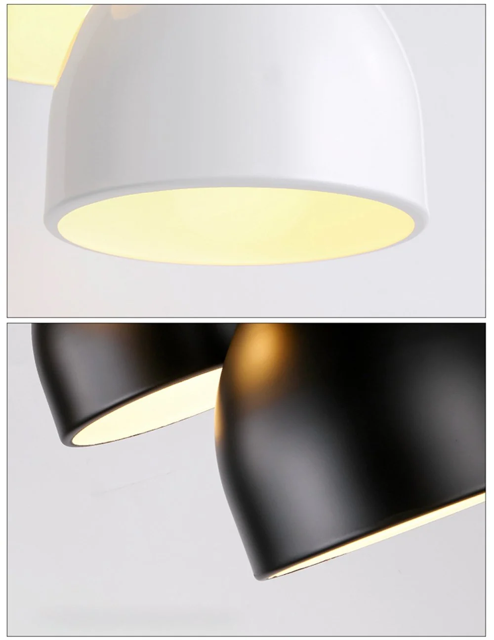 Moderne Scandinavische hanglamp in hoogwaardig ijzer voor gangen en keukens