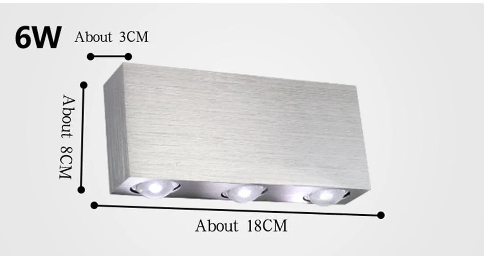 Modern LED Cube Box Wall Lamp in Aluminum for Sleek Wall Lighting
