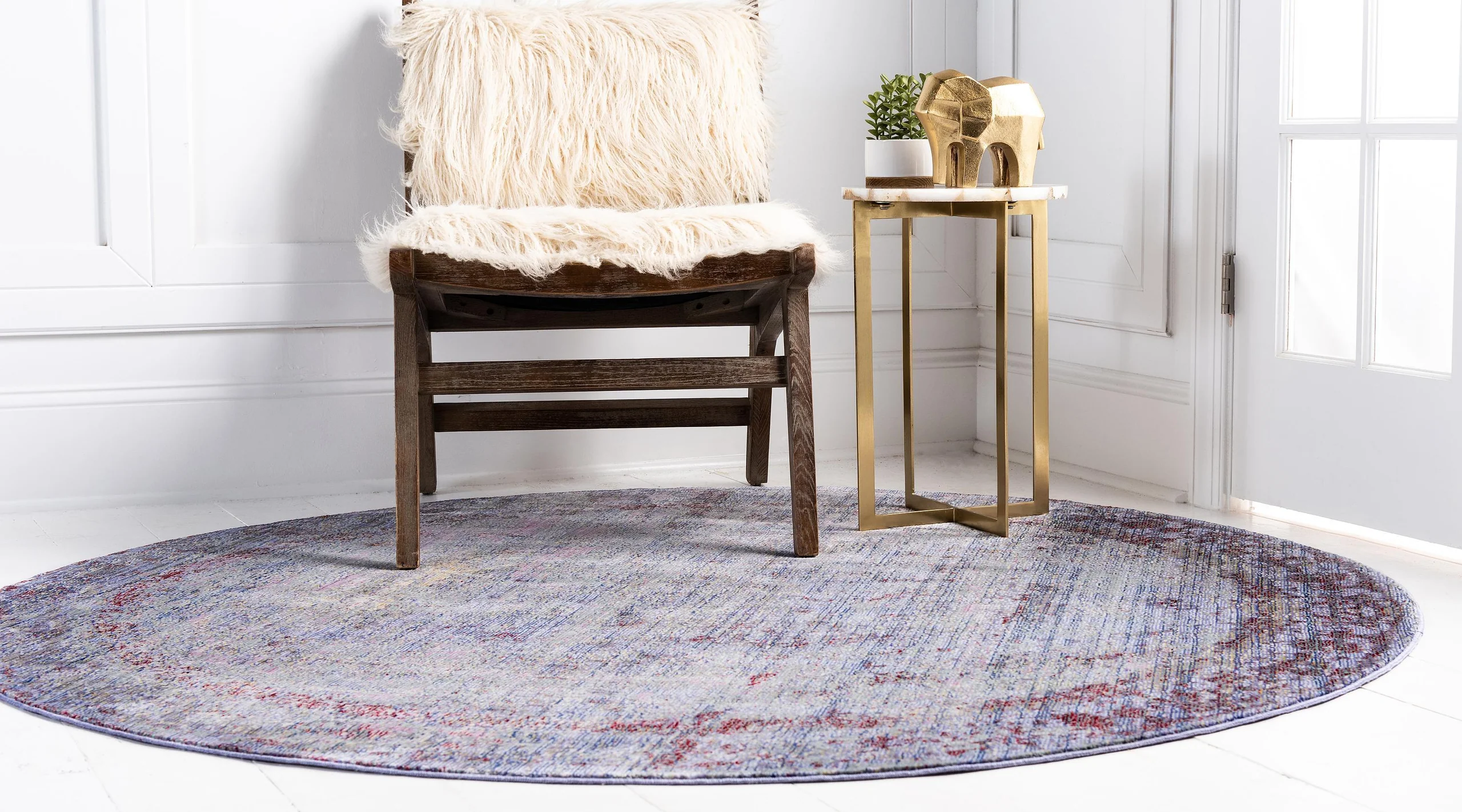 Zaire Violet Gradient Blend Rug for Home or Office