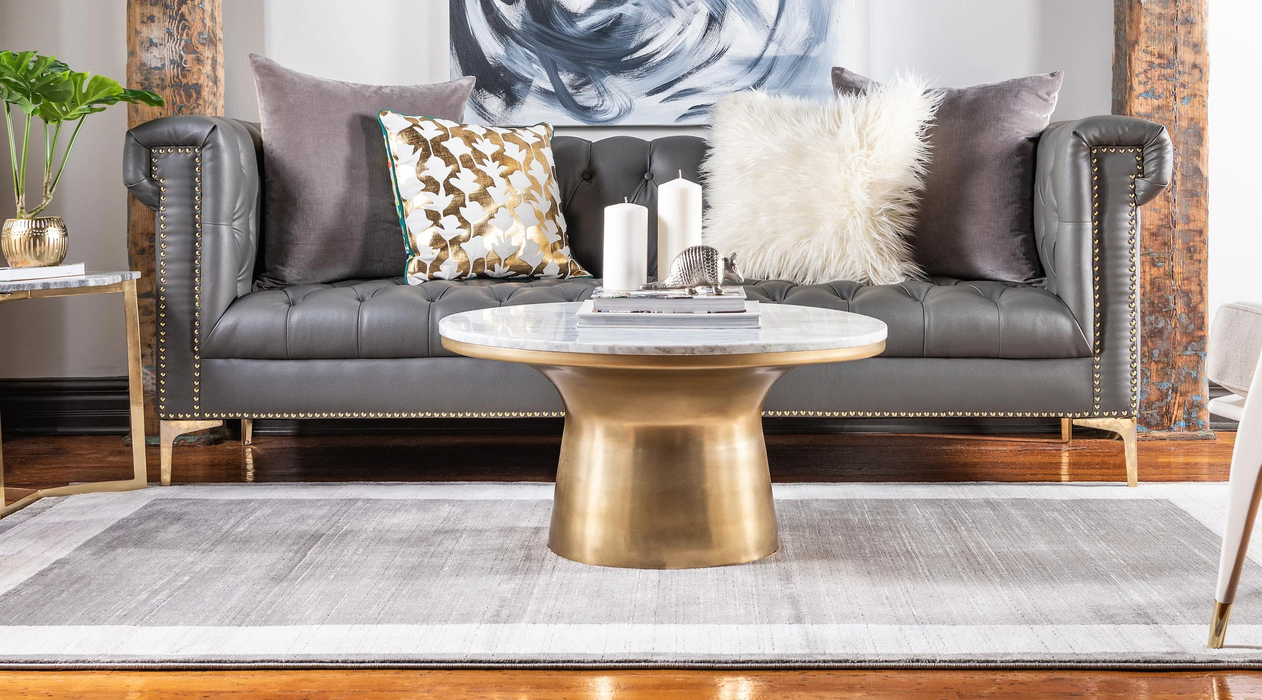 Brysen Modern Border Rug from Unique Loom