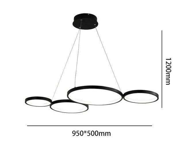 Gleam minimalistinen art deco -riippuvalo akryylia, alumiinia ja ruostumatonta terästä