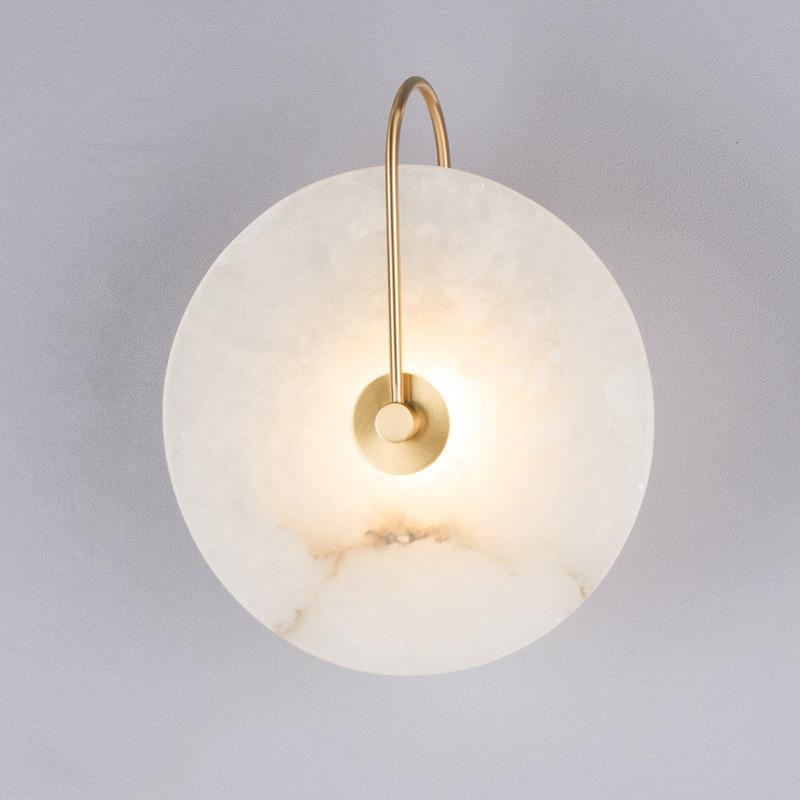 Lalula Marble Circular Wall Lamp in Elegant Colors and Sizes