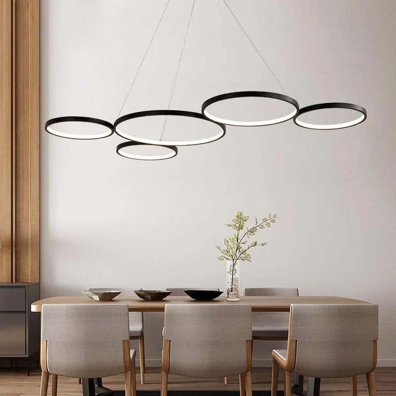 Gleam minimalistinen art deco -riippuvalo akryylia, alumiinia ja ruostumatonta terästä