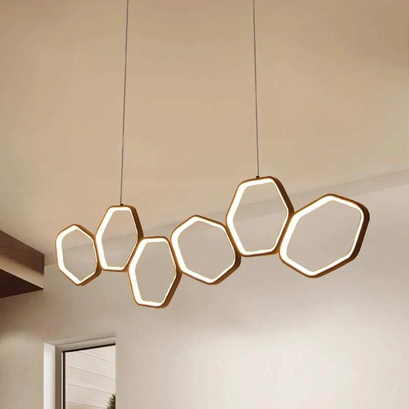 Lustre Geométrico LED Art Deco Jocasta em Acrílico