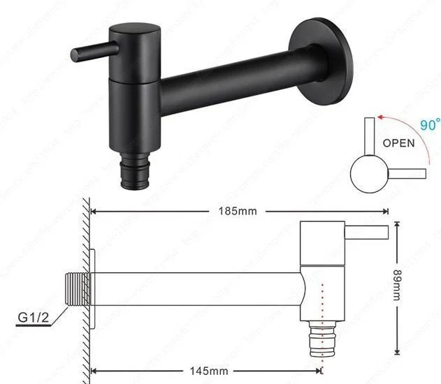Torneira de Parede para Banheiro Linus Chrome com Alavanca Única