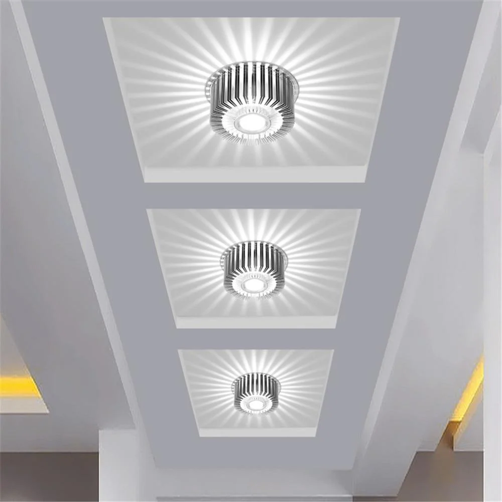 Lampa ścienna Werner Sunflower z aluminium i kryształu