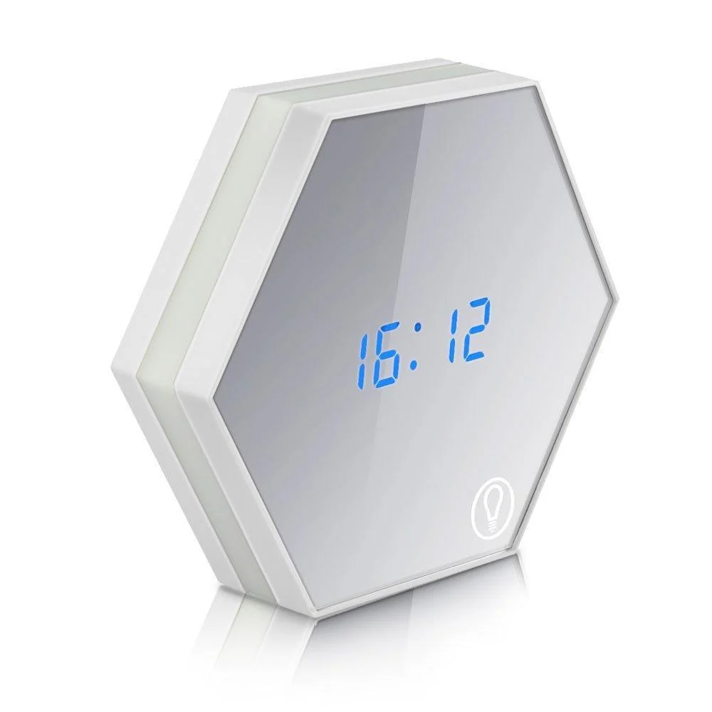 Speculo Multi-Function Alarm Clock with Mirror and LED Light