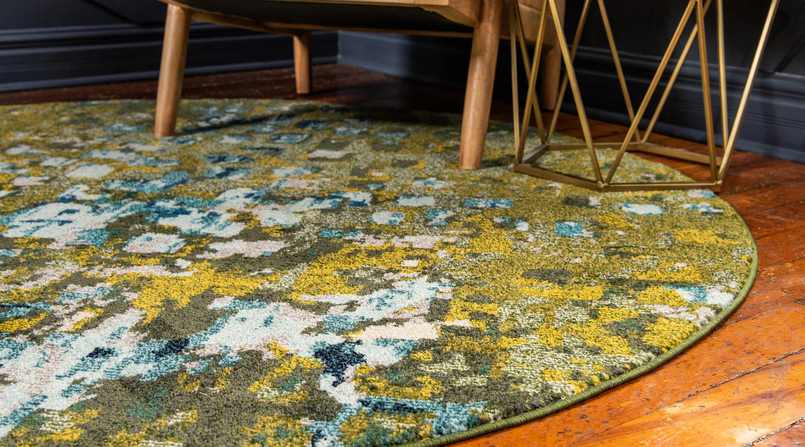 Alfombra moderna con patrón de color Blaise para hogar u oficina