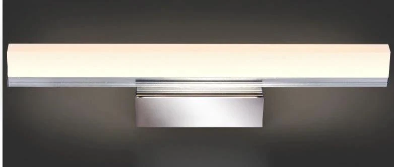 Nowoczesna skandynawska lampa ścienna Cleo LED z akrylu do łazienki z przełącznikiem pokrętłowym