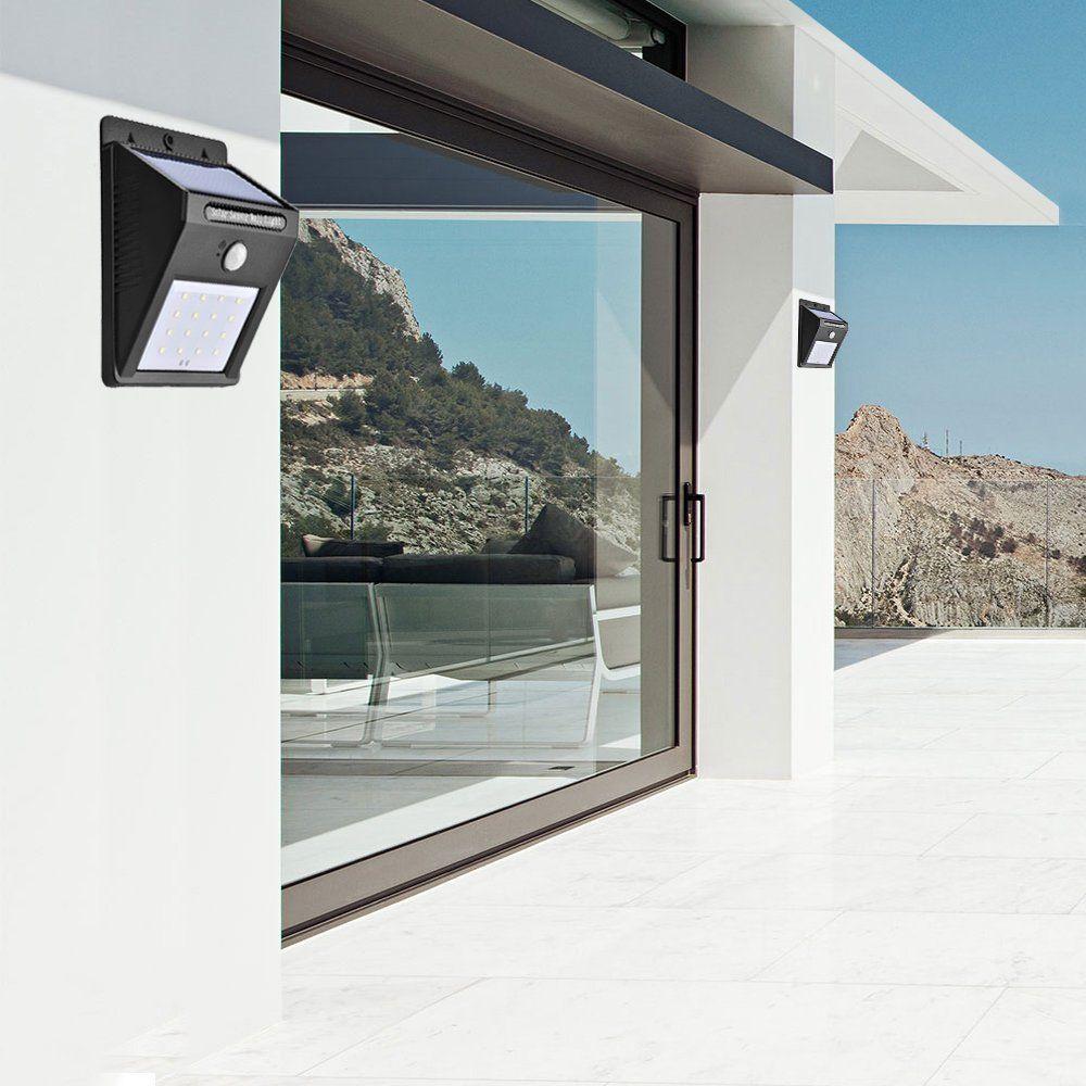 Solar-buitenlamp met bewegingssensor en 20 LED's
