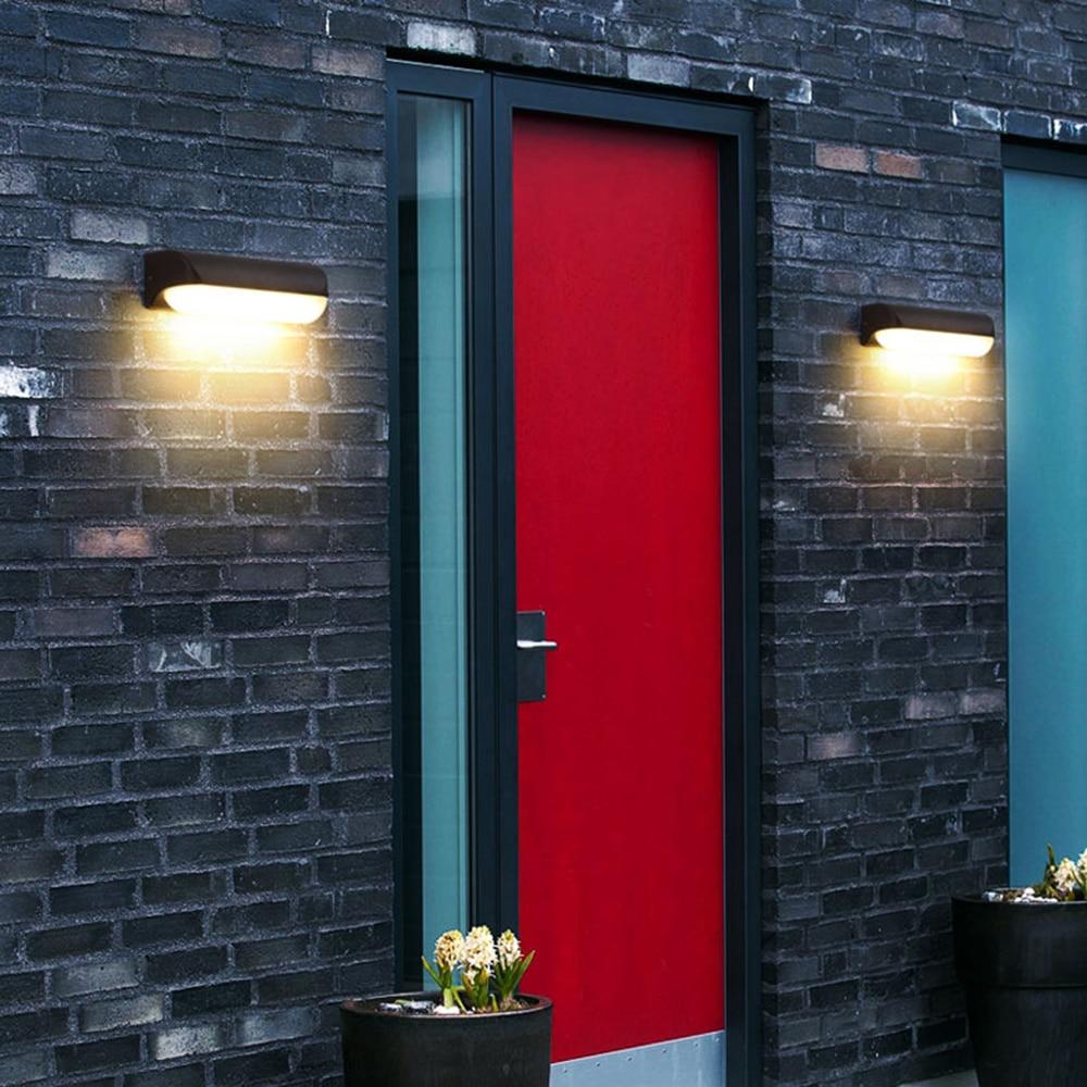 Aplique de Parede LED Exterior Impermeável Mondo em Alumínio e Acrílico