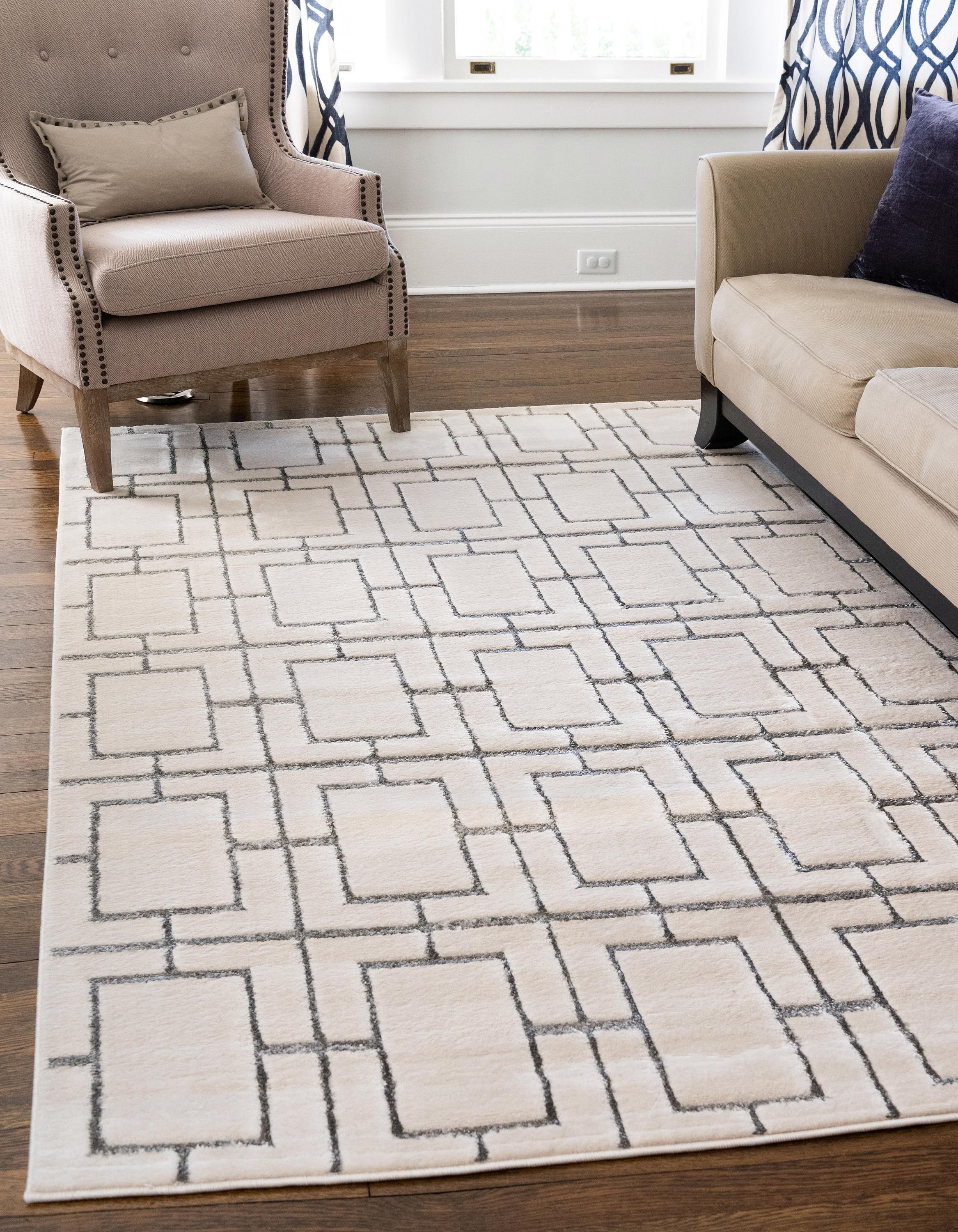 Tappeto di lusso Parker con motivo a cubi di Unique Loom
