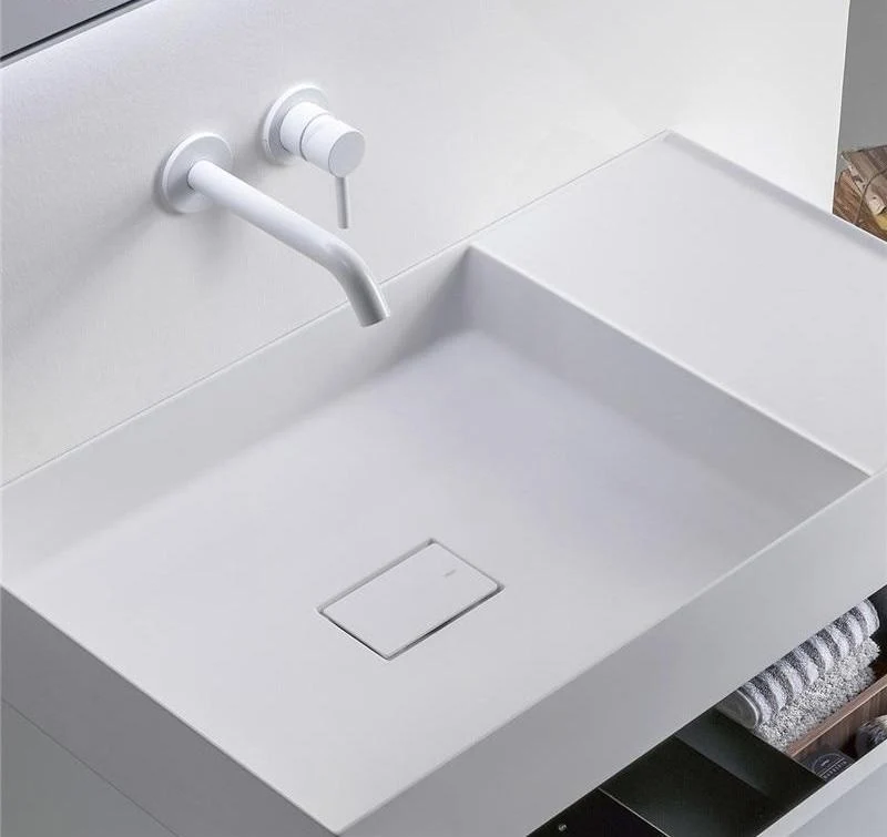 Modern Brass Wall Mounted Faucet, Two Piece Single Hole Design