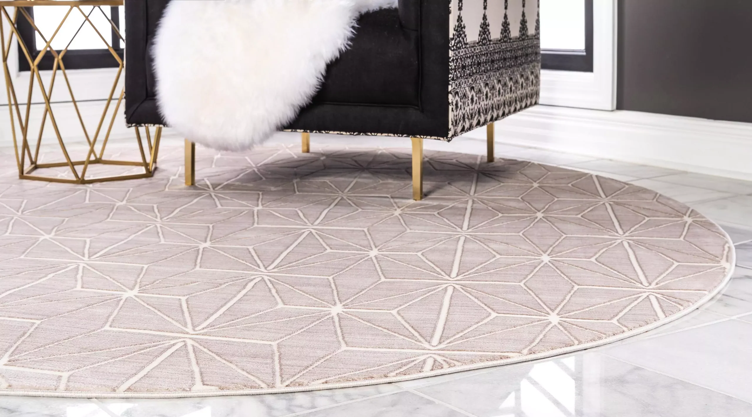 Aaro Geometric Modern Large Rug by Unique Loom